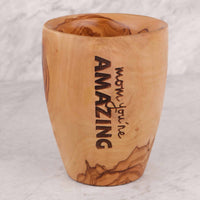 Handmade Large Wooden Cup. Free Personalization