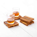 Set of 4 Personalized Wooden Coasters