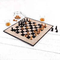Elegant Marble Chess Set,Wood Carved Chess Pieces