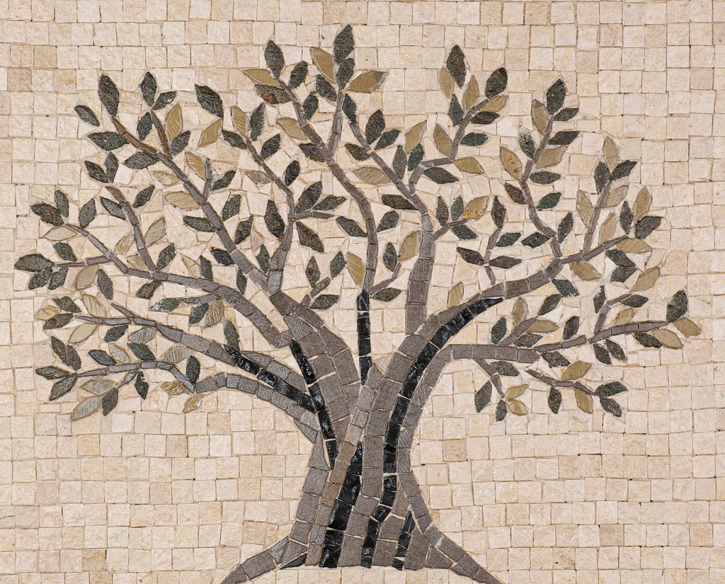 Olive Tree Kitchen Backsplash Mosaic Tile