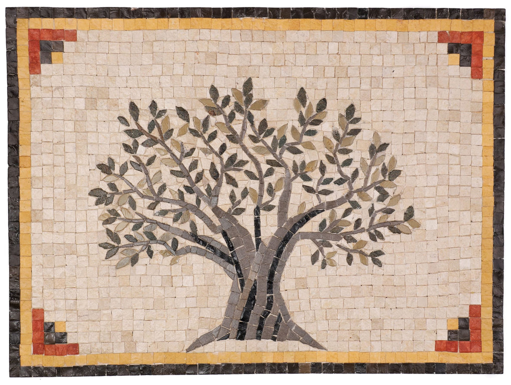 Olive Tree Kitchen Backsplash Mosaic Tile