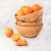 Wood Salad Bowl Set of Three, Handmade