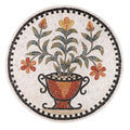 Handmade Floral Mosaic Tile Wall Art
