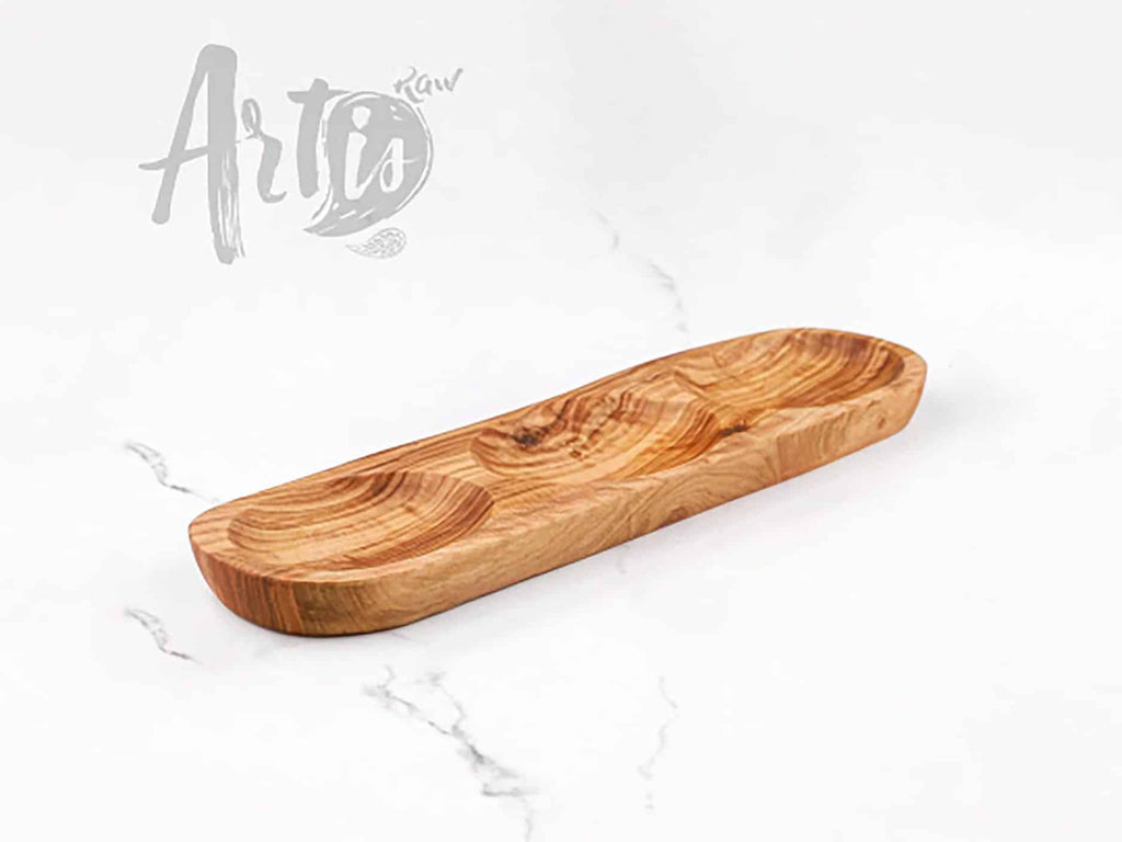 Divided Wooden Serving Dish