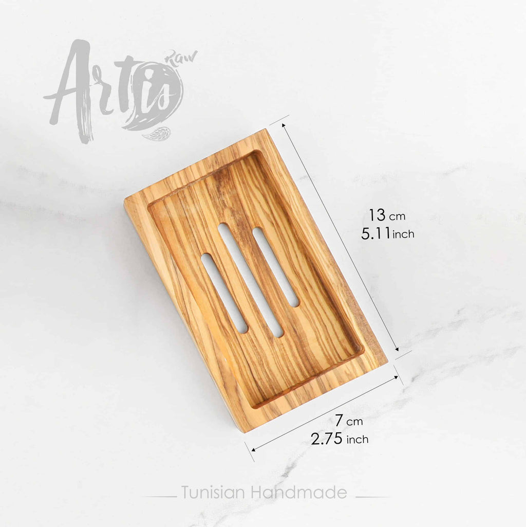 Olive Wooden Handmade Soap Dish