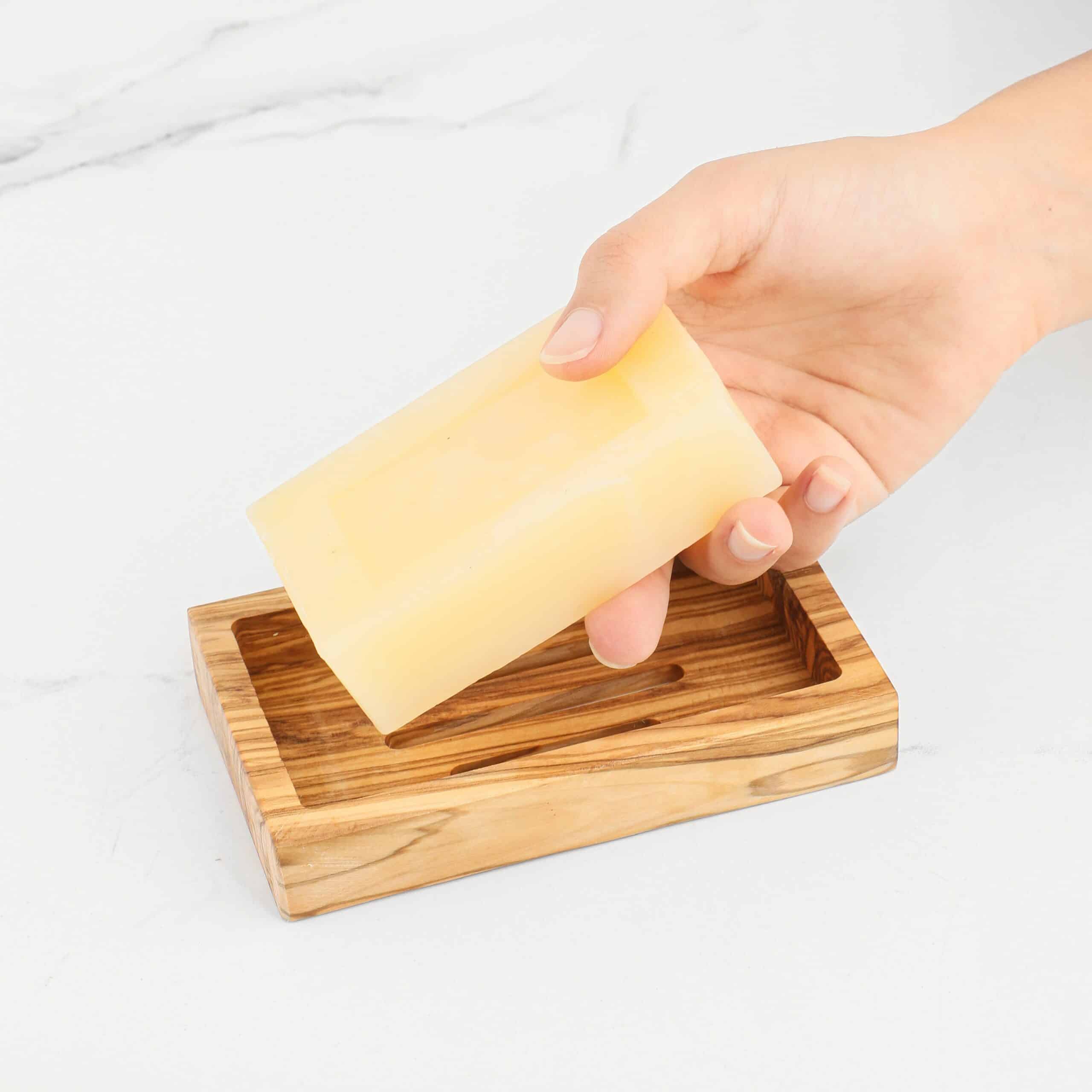 Olive Wooden Handmade Soap Dish