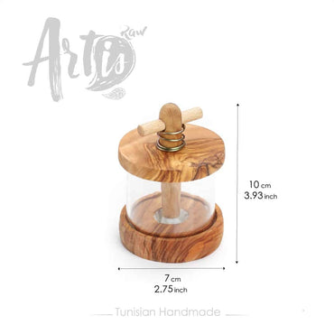 Handmade Olive Wood Herb Grinder