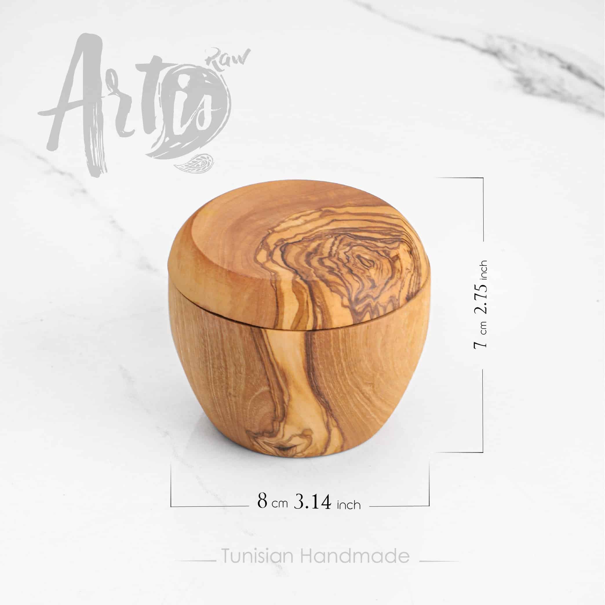 Handmade Spice Wooden Box with Lid