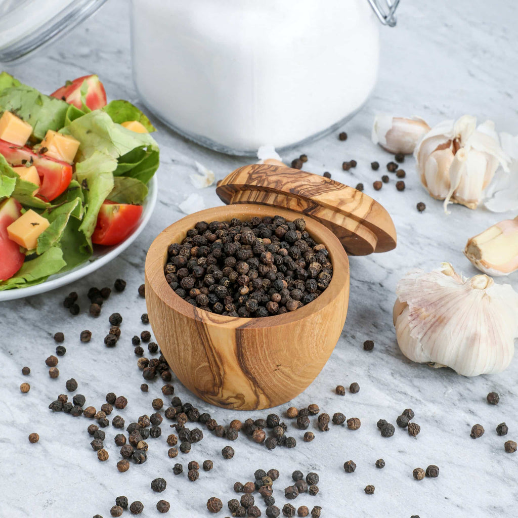 Handmade Spice Wooden Box with Lid