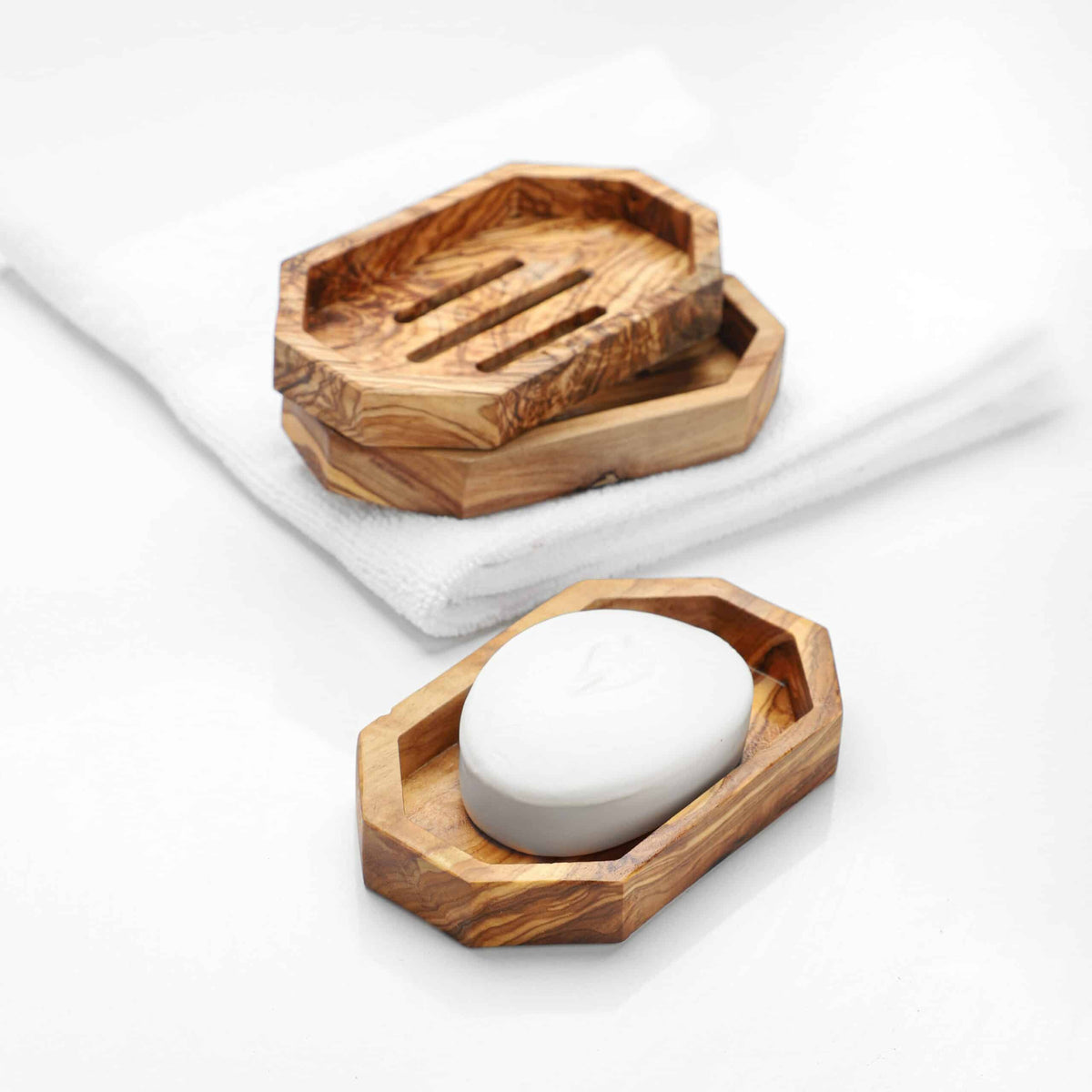 Soap Dish Tray Handmade from Olive Wood