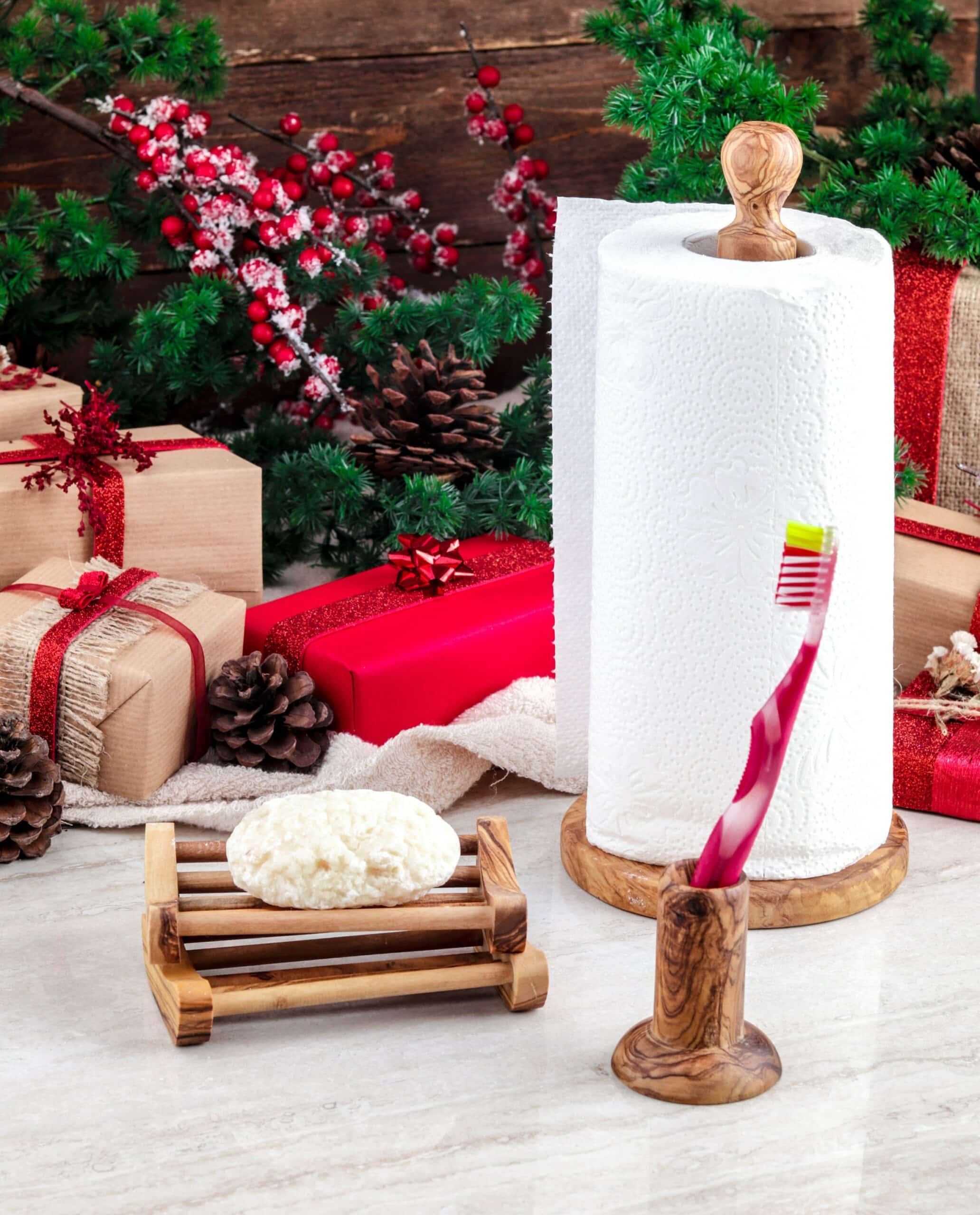 Paper Towel Holder Wood Handmade