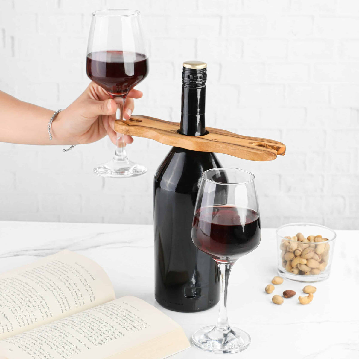 Glass and Bottle Holder
