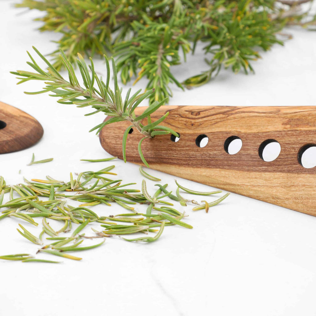 Practical Wooden Herb Stripper, Useful Kitchen Tool