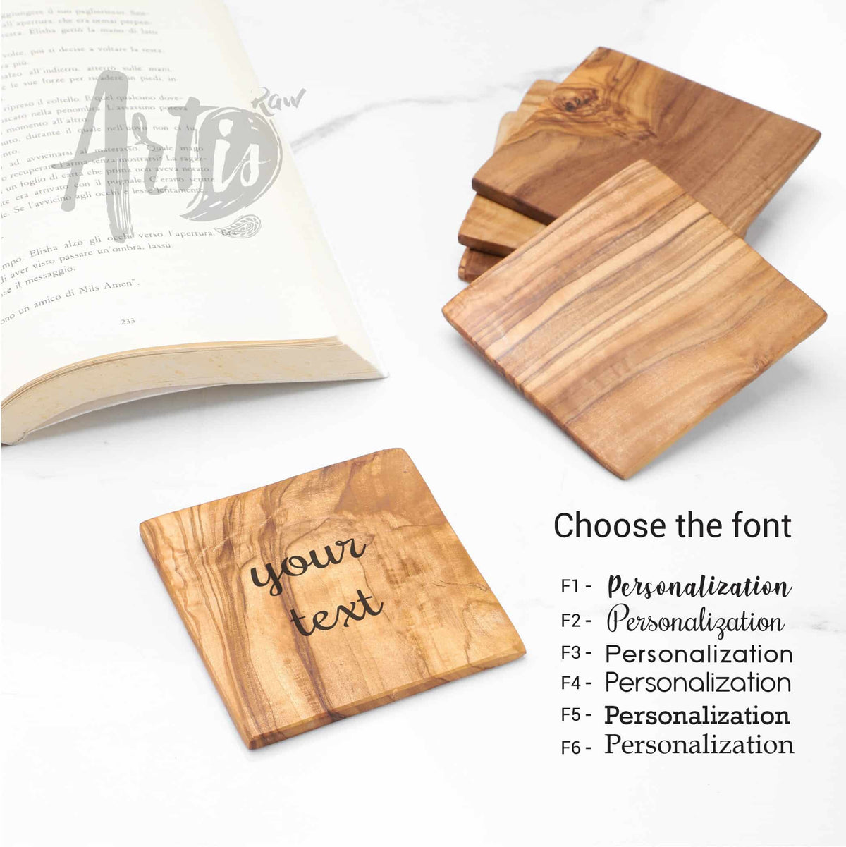 Handmade Personalized Coasters