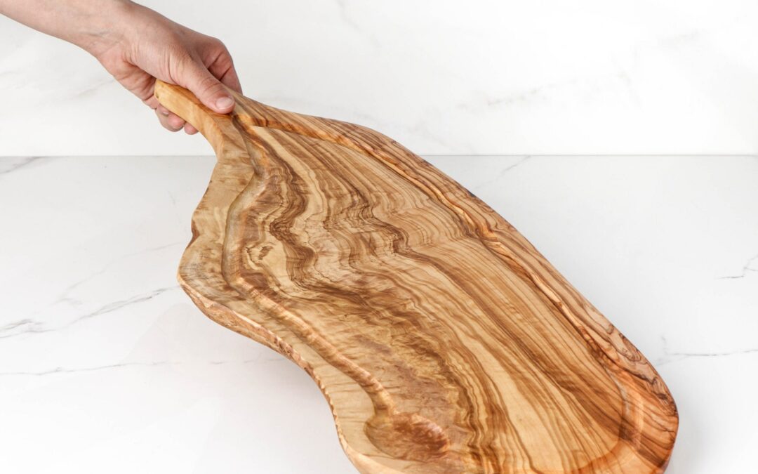 Thick Wood Cutting Board with Handles