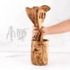 Kitchen Utensil Set Handmade from Olive Wood - Image 3