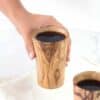 Beautiful Handmade Wooden Cup Set of 2 - Image 2