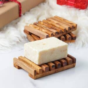 Wood Soap Dish with Drain
