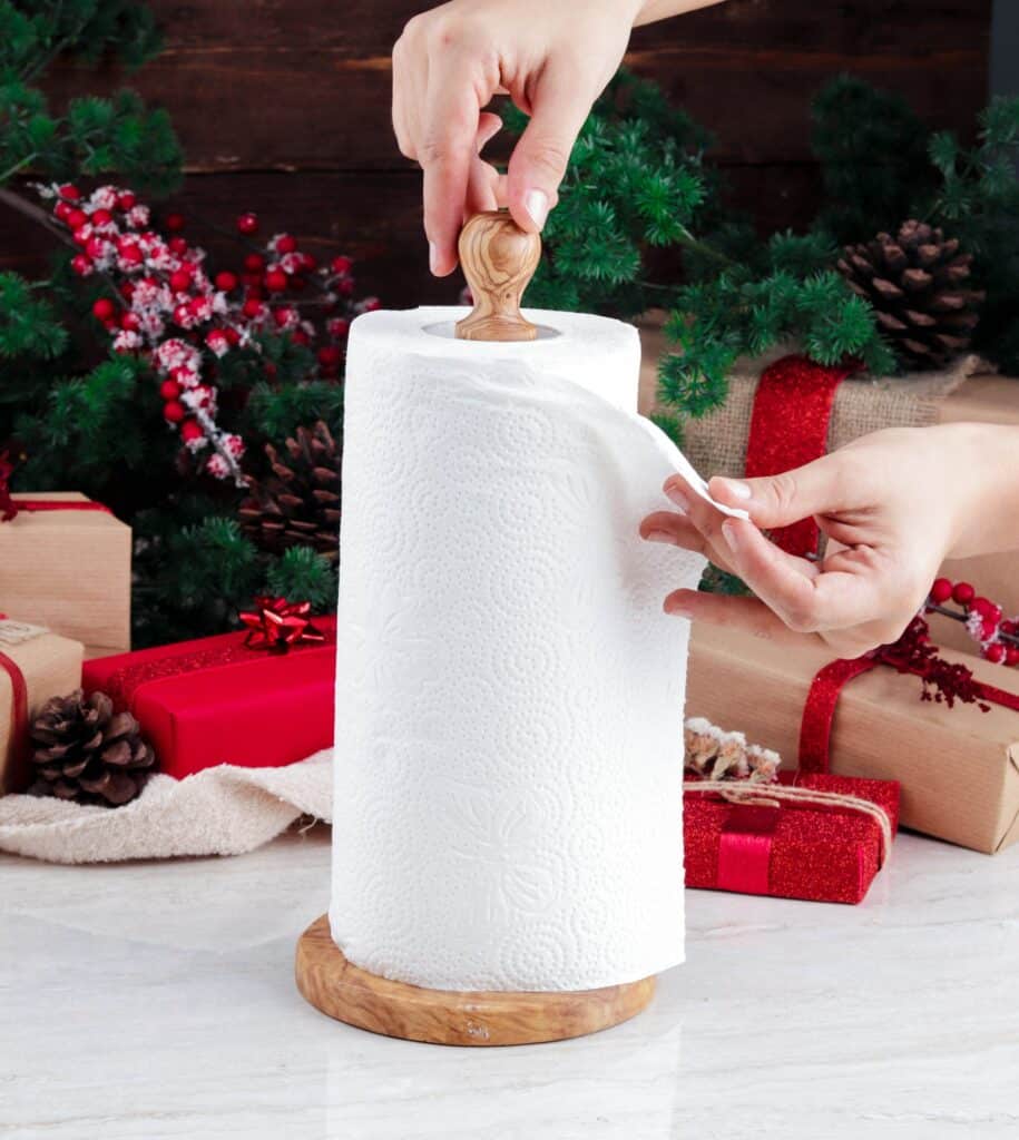 Paper Towel Holder Wood Handmade Artisraw