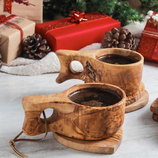 Handmade Wooden Kuksa Cup Set of 2