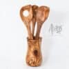 Set of 3 Wooden Utensils for Cooking