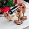 Gift Set of 2 Wooden Goblets