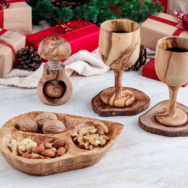 Wooden Handmade Buffet Serving Set.