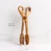 Olive wood toast tongs - Image 2