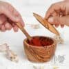 Handmade Spice Wooden Box with Spoon