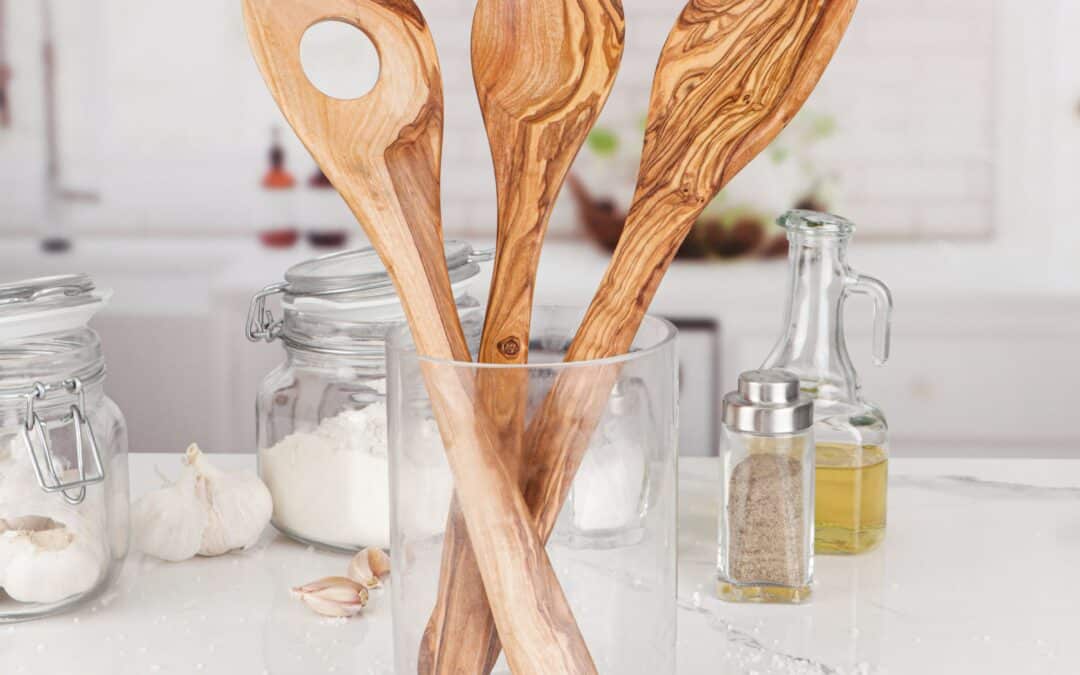 Handmade Wood Cooking Spoon Set of 3