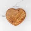 Wood Heart Shaped Charcuterie Board - Image 2