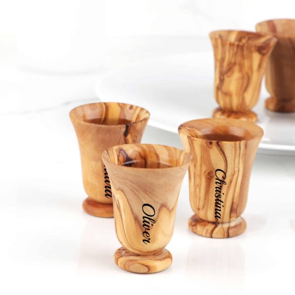 Personalized Wooden Shot Glasses Set