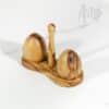 Salt and pepper shakers with Holder