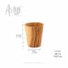 Set of 6 Handmade Wooden Shot Glasses - Image 2