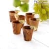 Set of 6 Handmade Wooden Shot Glasses - Image 3
