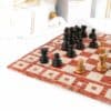 Elegant Marble Chess Set with Wooden Chess Pieces - Image 3