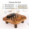 Fancy Chess Board Wooden with Natural Legs - Image 2