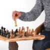 Luxury Wood Chess Table with Wooden Chess Pieces - Image 4