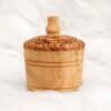 Set of 3 Candle Holders Handmade from Olive Wood - Image 4
