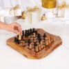Wood and Resin Chess Set Handmade - Image 2