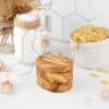 Olive Wood Salt Cellar with Lid - Image 2