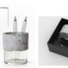Handmade Concrete Pen Holder Set of 2