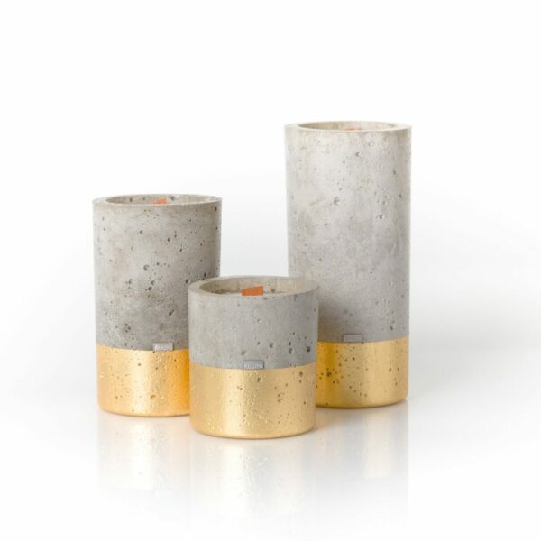 Concrete Bath and Body Candle Holder Set of 2