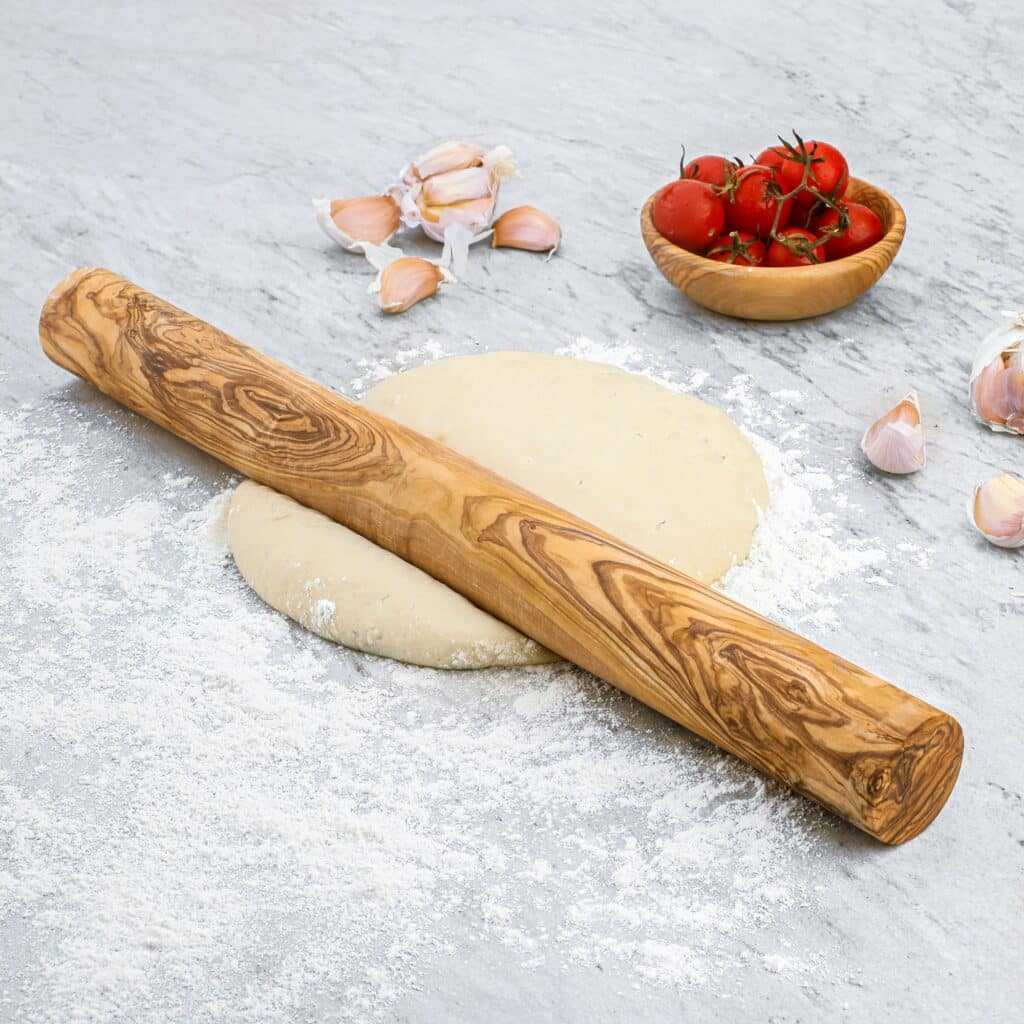 Handmade Olive Wood Rolling Pin Artisraw