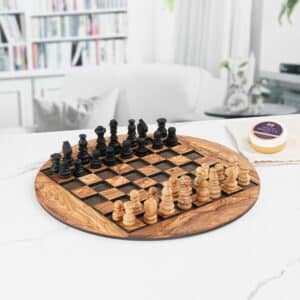 Artemis wooden chess board 50x50 (with coordinates)