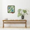 Handmade Olive Wood Wall Decor Mask - Image 3
