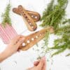 Practical Wooden Herb Stripper, Useful Kitchen Tool - Image 4