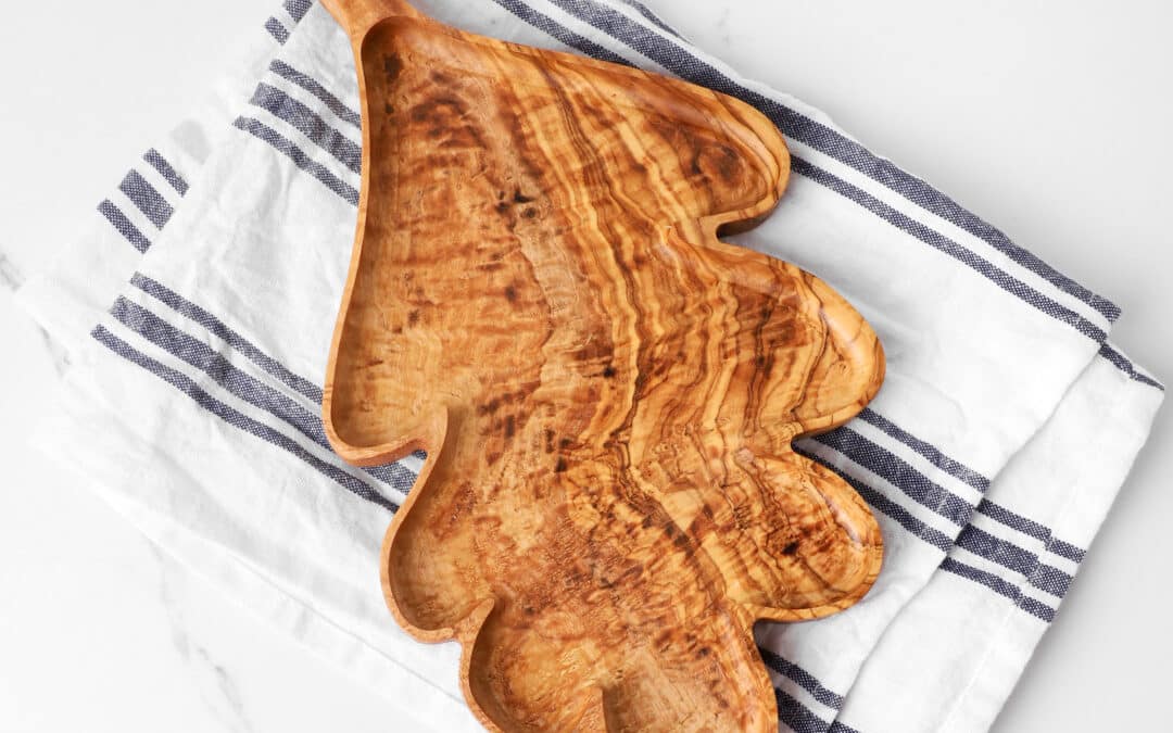 Unique Handmade Leaf Wooden Plate