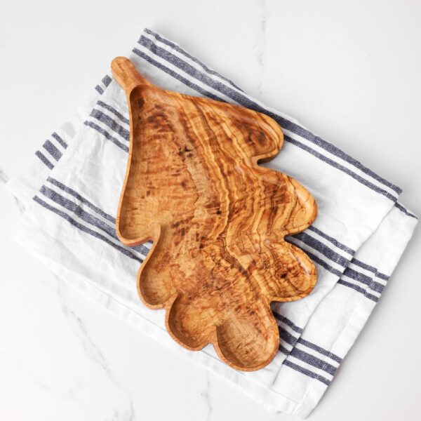 Unique Handmade Leaf Wooden Plate