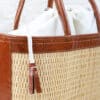 Handmade Top Handle Straw Bag - Image 3
